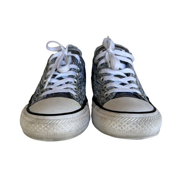 Converse Chuck Taylor All Star Heathered Gray Silver Sneakers Womens Size 7 - Picture 5 of 8